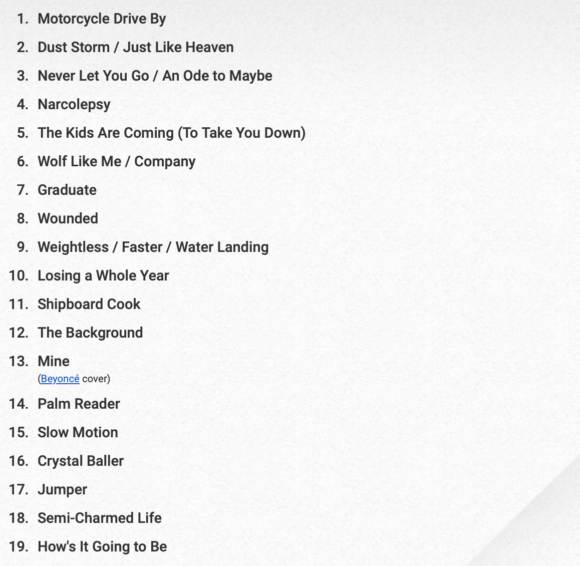 Yellowcard Kick Off Summer Gods Tour with Third Eye Blind setlist.fm